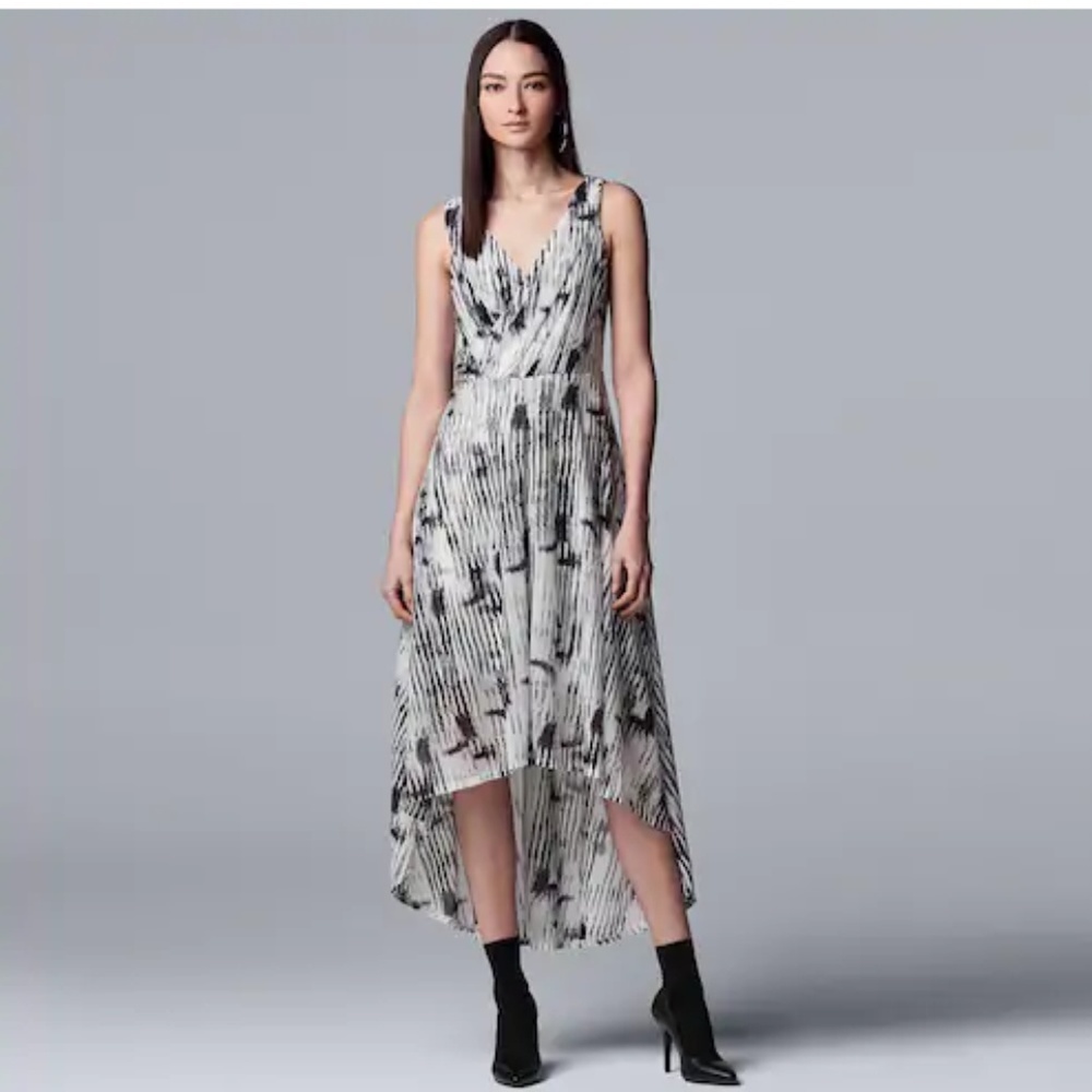 1 DAY SALE VERA WANG High Low Maxi Dress Wrap Style Top BNWT